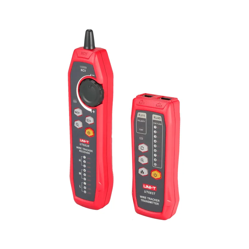 Vyhľadávač párov vodičov káblov Uni-T UT683KI RJ11 a RJ45 MIE0457