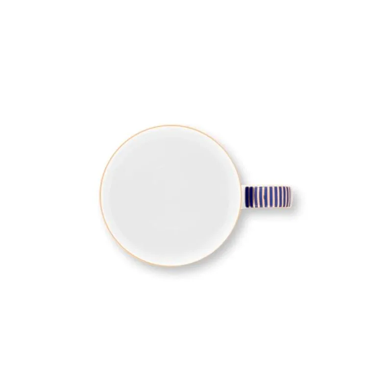 Pip Studio Dot Delight Navy-Gold sada 2ks hrnků 380ml, modro-zlatá