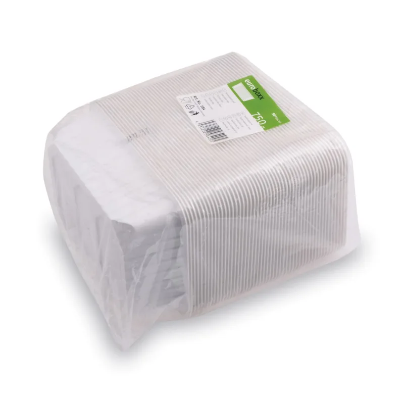 Vanička hranatá průhledná 750 ml (PP) [50 ks] (77507)