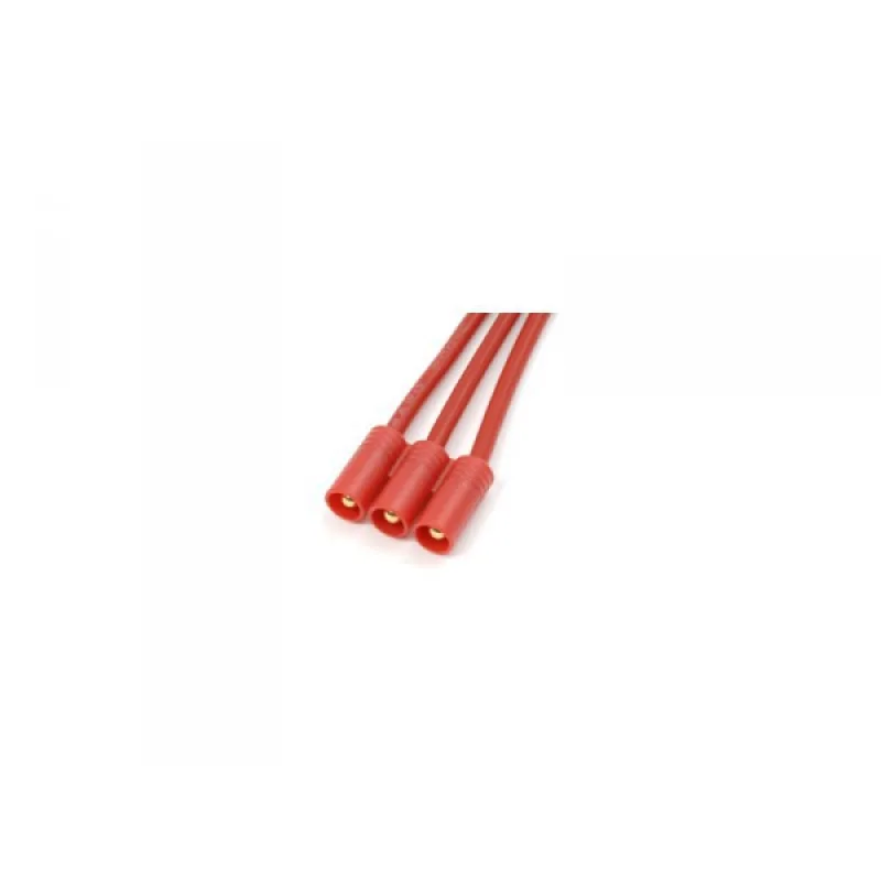 Konektor zlacený 3.5mm 3-pin samice kab 14AWG 10cm