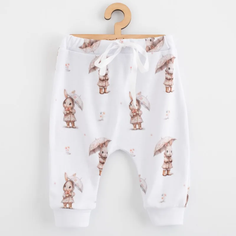Detské bavlnené nohavice Jogger New Baby For Babies bunny