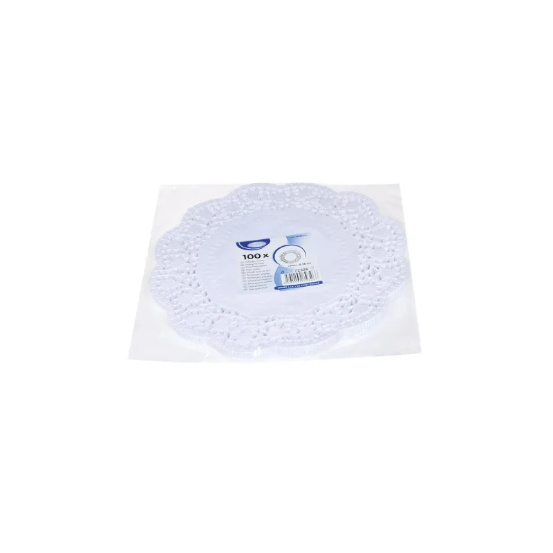 Dekorativní krajky kulaté Ø 26 cm [100 ks] (72326)