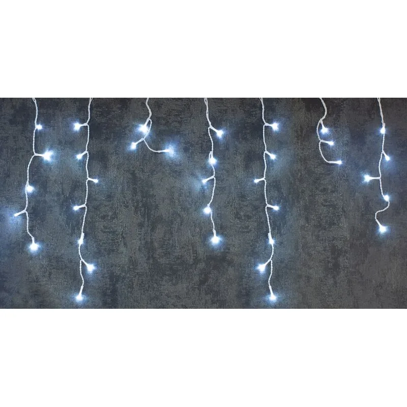 Vianočné osvetlenie reťaz Icicle, 360 LED, studená biela, cencúľová, 10 m, exteriér