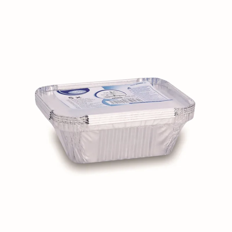 Miska hranatá ALU 470 ml včetně víčka [5 ks] (65047)