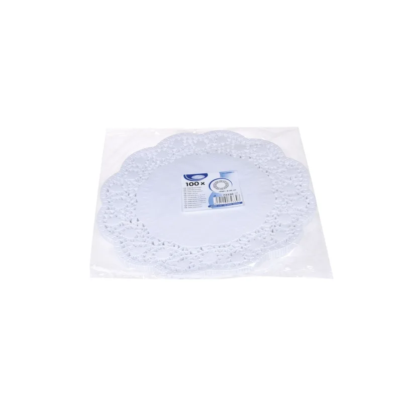 Dekorativní krajky kulaté Ø 30 cm [100 ks] (72330)