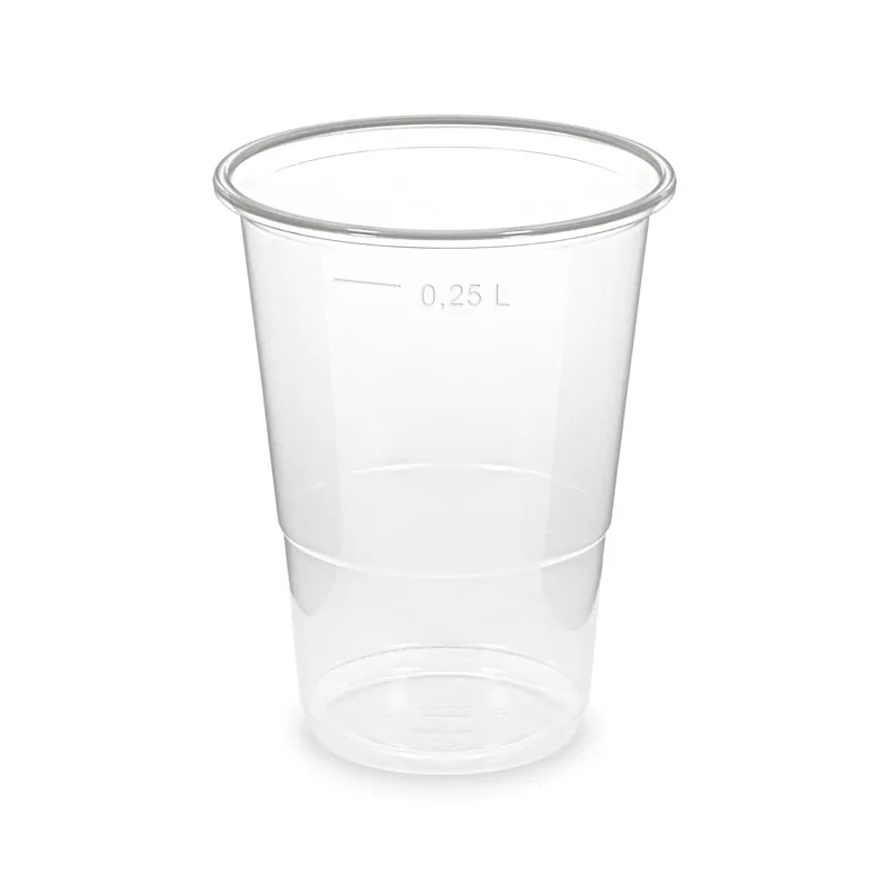 Kelímek plastový průhledný 0,25 l -PP- (Ø 78 mm) [50 ks] (76325)