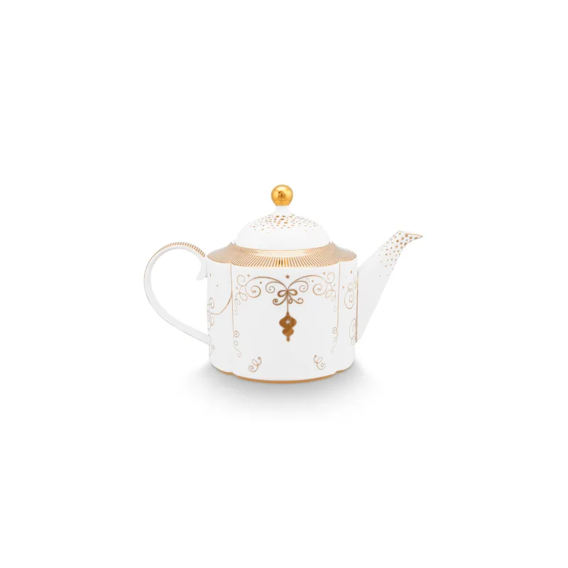 Pip Studio Royal Winter konvice 1.65l, bílá