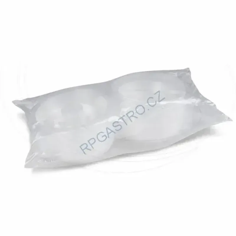 Salátová miska průhledná s víčkem na dresink misku, 1600 ml (PP) [25 ks] (PP820)