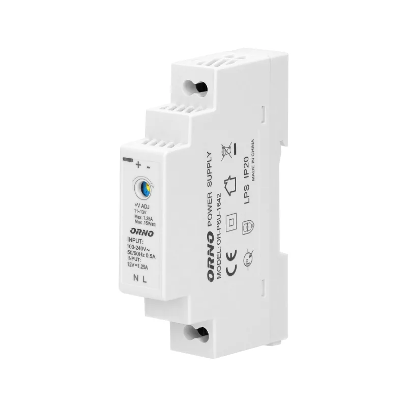 ORNO Napájací zdroj na DIN lištu 12V DC 1.25A, 15W, 1 modul