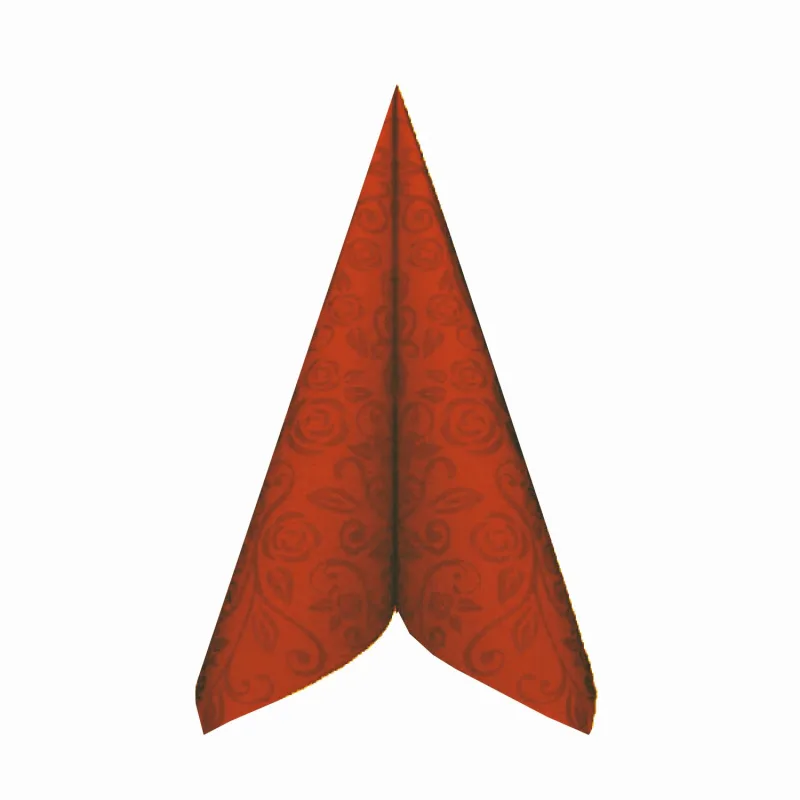 Ubrousky PREMIUM "dekor R" z netkané textilie terakota 40 x 40 cm [50 ks] (89222 - 5B)