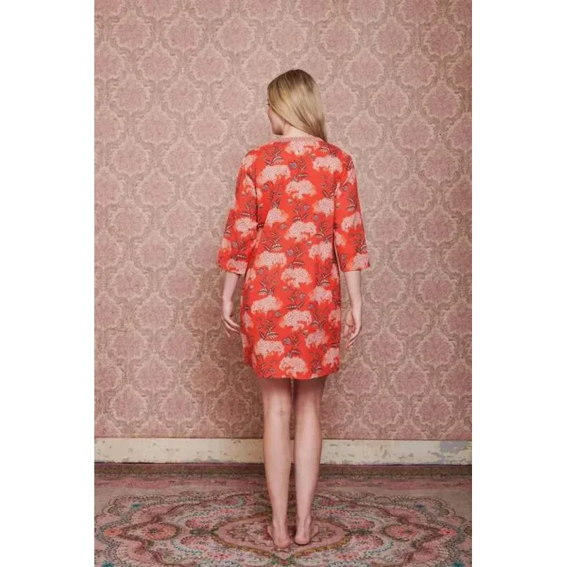 Pip Studio Deirdre tunika Flora Firenze, coral
