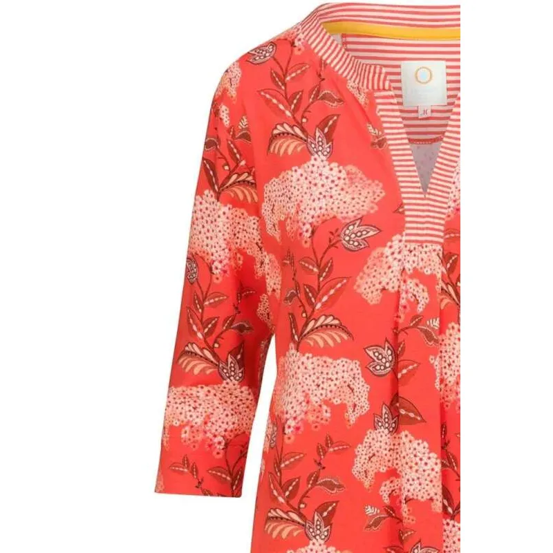 Pip Studio Deirdre tunika Flora Firenze, coral