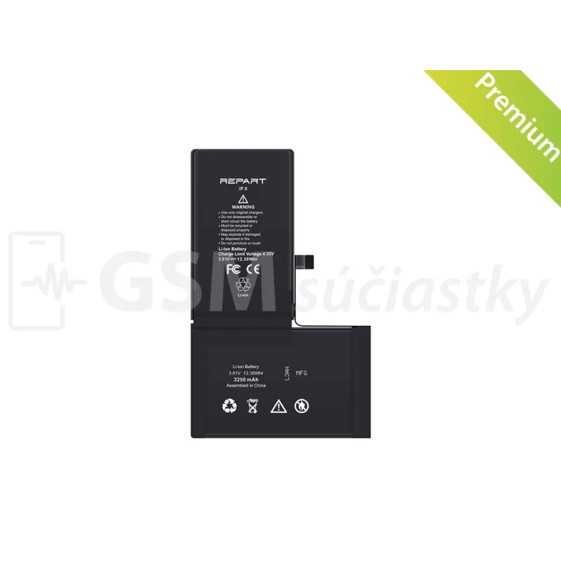 Batéria s vyššou kapacitou pre iPhone X - 3250mAh