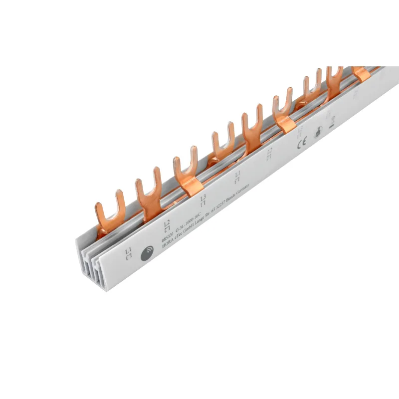 Hora eTec GmbH Prepojovacia lišta G-3L-1000/16C, vidlička, 3pól., 80A, prierez 16mm2 57 modulov dĺžka 1m