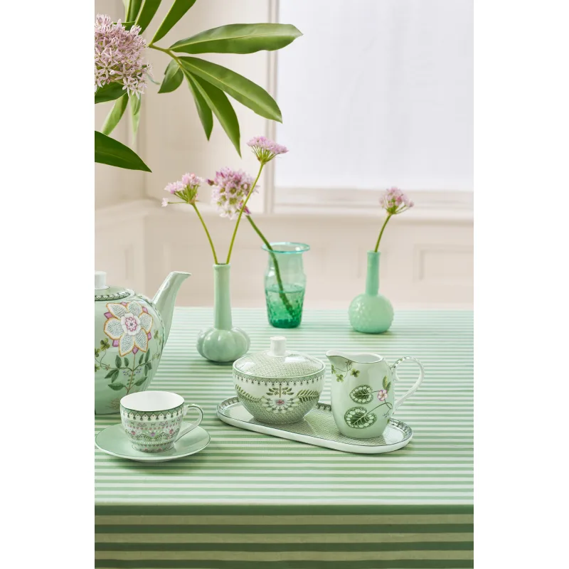 Pip Studio Lily & Lotus mlékovka 250ml, zelená