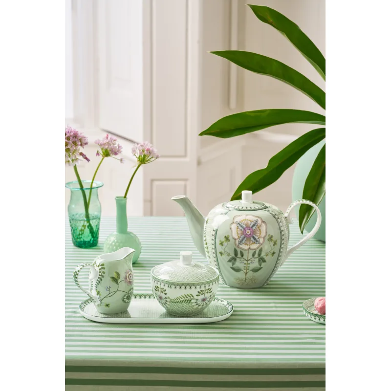 Pip Studio Lily & Lotus mlékovka 250ml, zelená