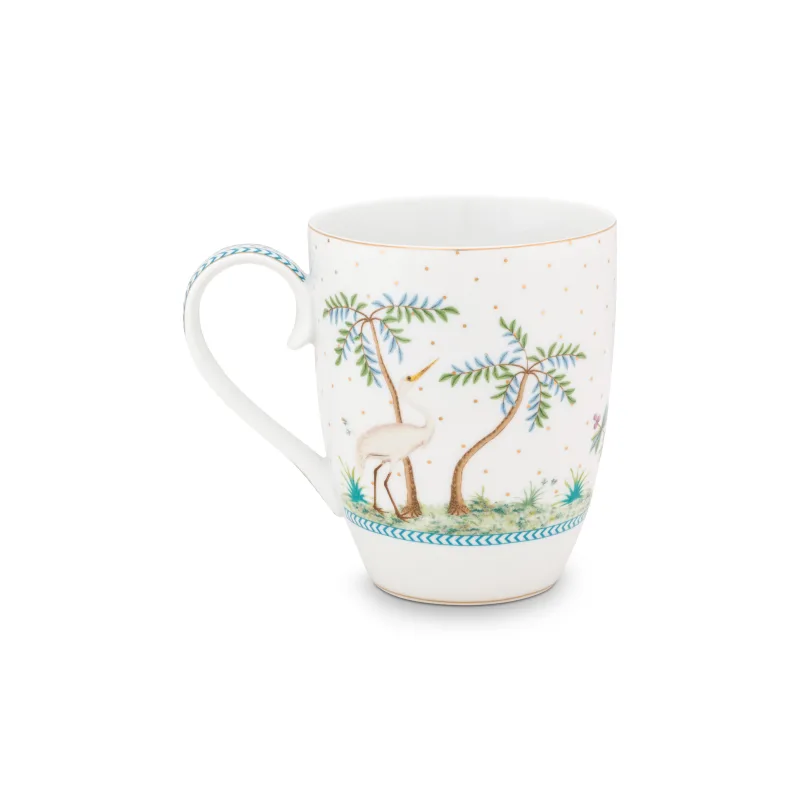 Pip Studio Jolie dots gold, sada 2 hrnků 350ml, dárkové balení, bílé