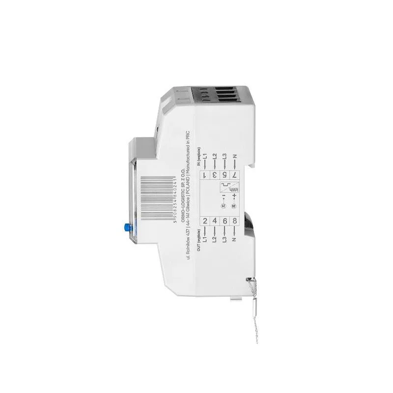 Elektromer 3F na DIN lištu trojfázový digitálny VIRONE EM-6 80A Reset