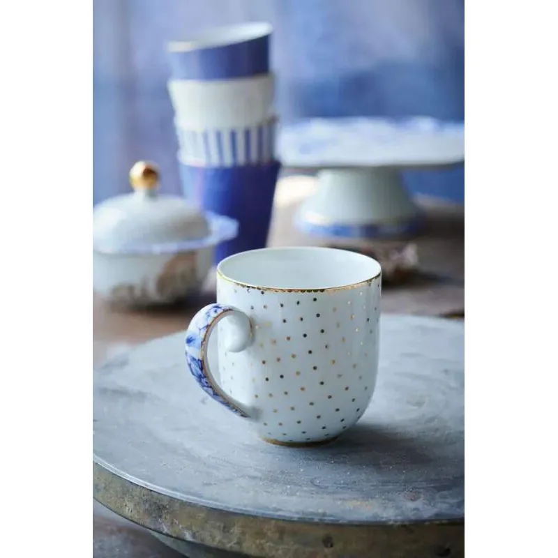 Pip Studio Royal White hrnek 230ml, bílý