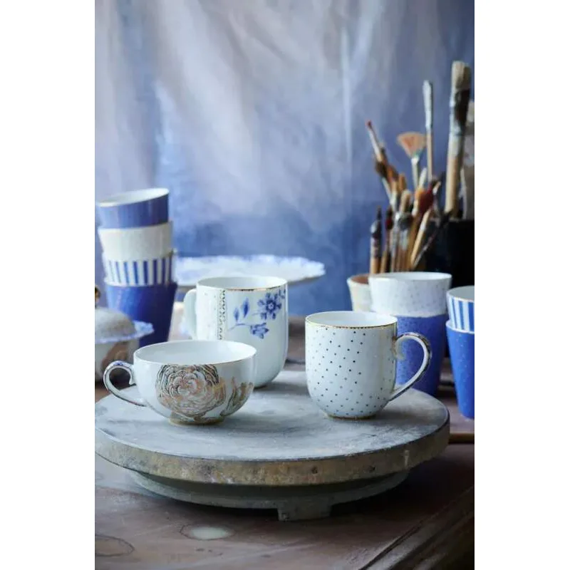 Pip Studio Royal White hrnek 230ml, bílý