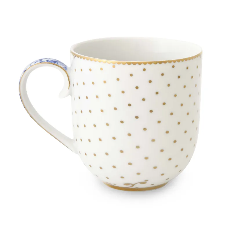 Pip Studio Royal White hrnek 230ml, bílý