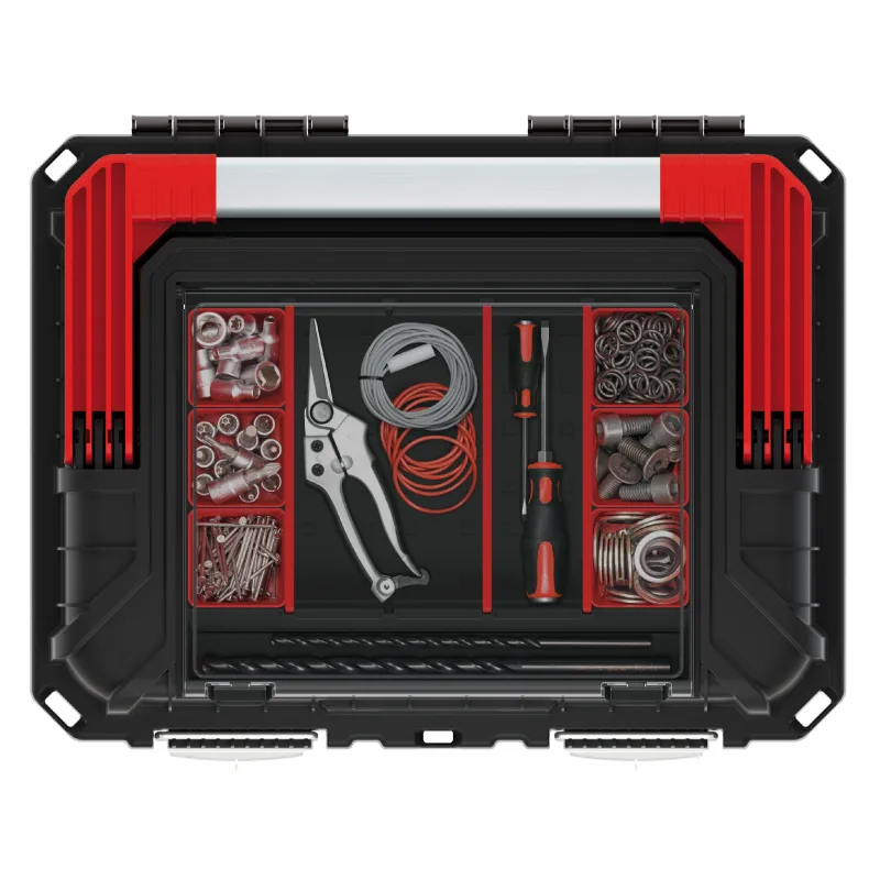 Kistenberg Kufor na náradie organizéry aj vo veku HEAVY 445x360x337mm, čierny KHVA453535BSM-S411