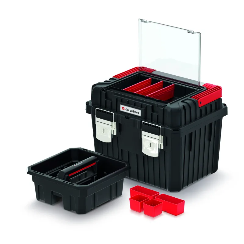 Kistenberg Kufor na náradie organizéry aj vo veku HEAVY 445x360x337mm, čierny KHVA453535BSM-S411