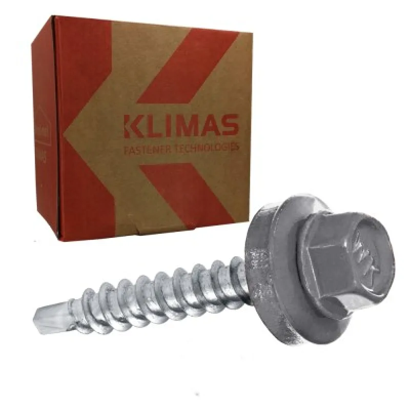 Klimas TEX 4,8 x 35 biely hliník RAL 9006, 250ks