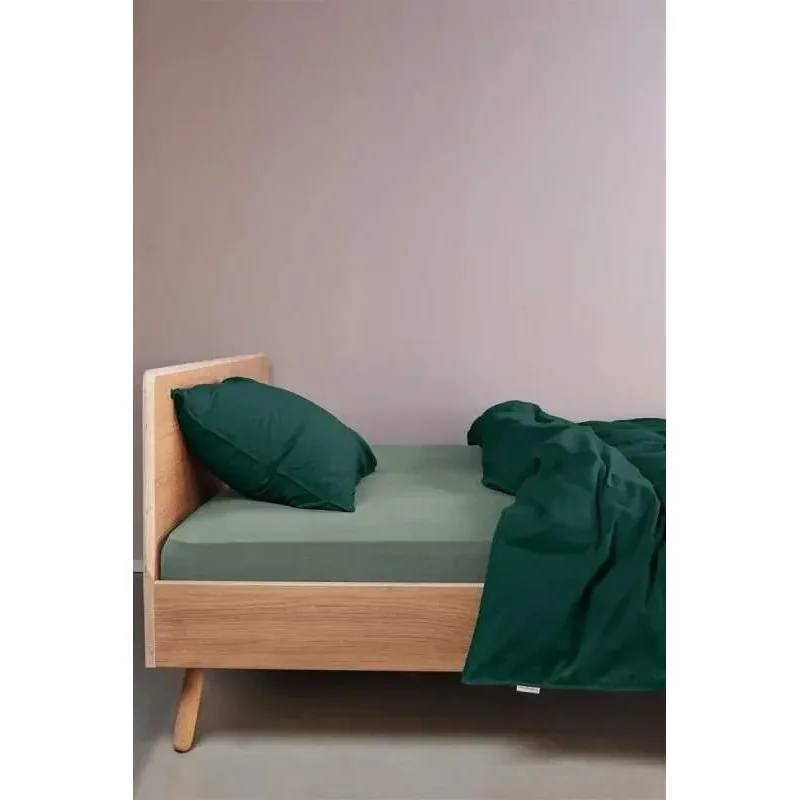 Beddinghouse Jersey kvalitní bavlněné prostěradlo 90x200/220 cm, zelené