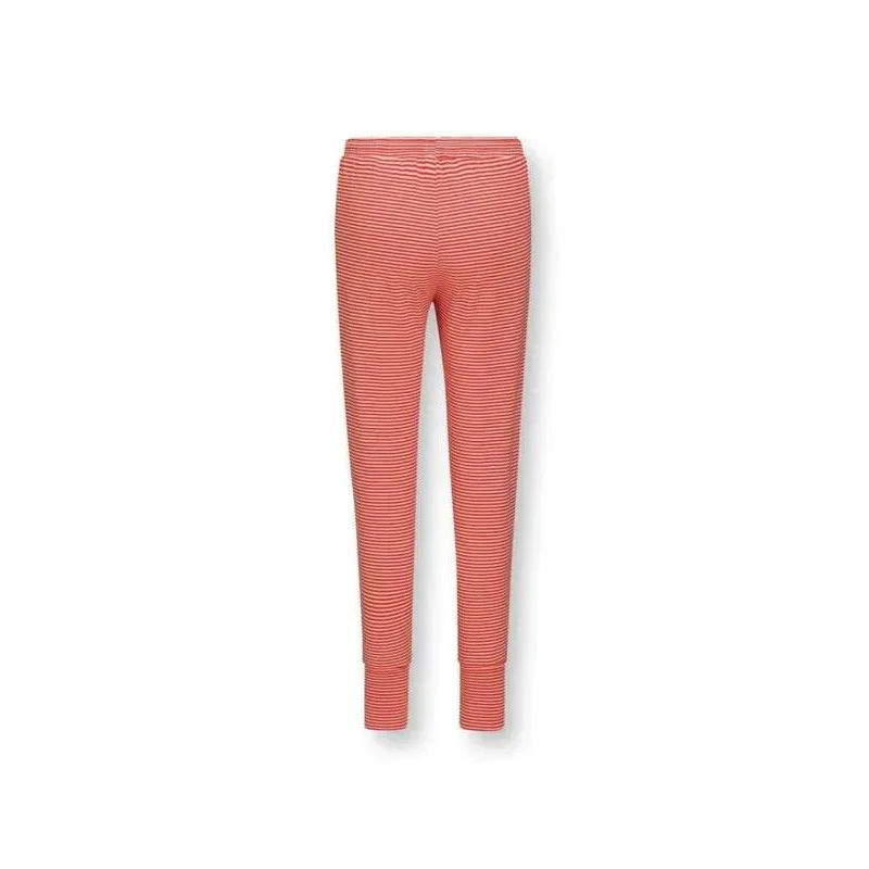 Pip Studio Bobien dlouhé kalhoty Little Sumo Stripe, coral