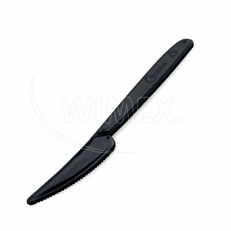 Nože (PP) opakovaně použitelné černé 18,5cm [50 ks] (22098-11C)