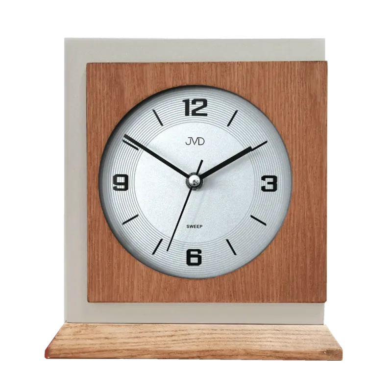 JVD Dřevěné netikající tiché stolní retro hodiny JVD HS24013/78