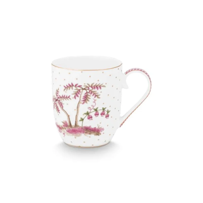 Pip Studio Jolie Dots Gold sada 2 ks hrnečků 180ml, růžová