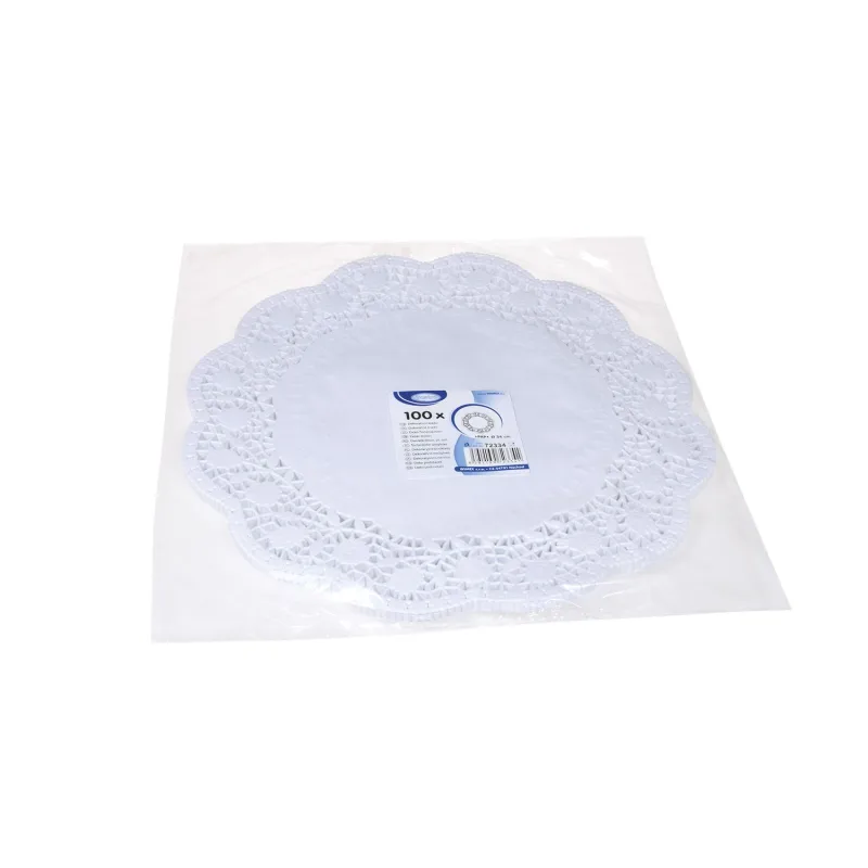 Dekorativní krajky kulaté Ø 34 cm [100 ks] (72334)