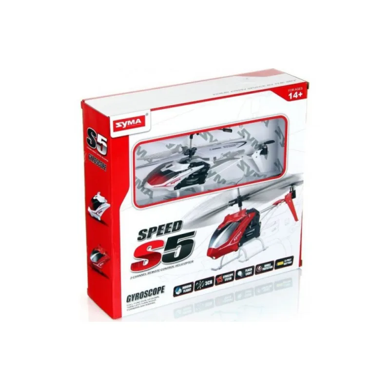 SYMA RC VRTULNÍK SPEED S5 ČERVENÁ, RTF