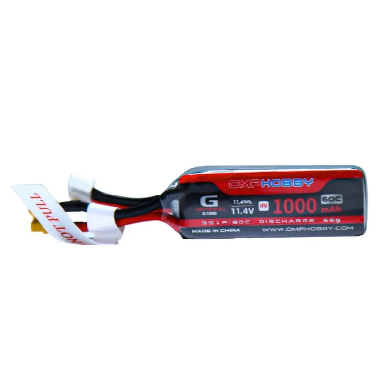 OMP 11.4V Lithium baterie 60C 1000mAh