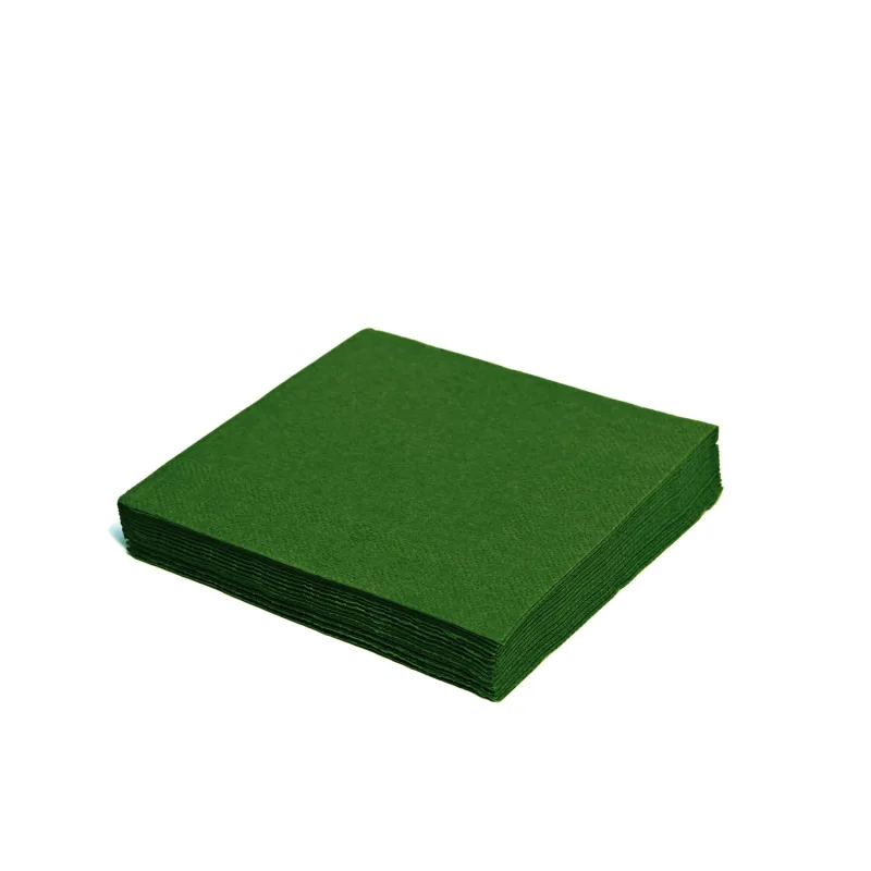Ubrousky 2-vrstvé 33 x 33 cm tmavě zelené [250 ks] (86906 )P3,4N