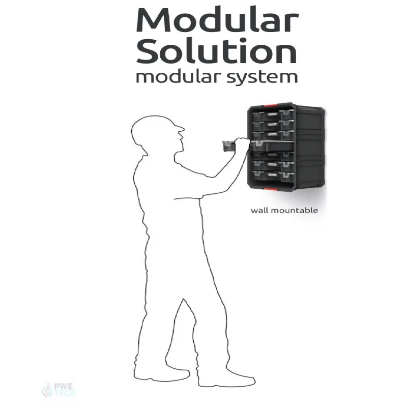 Kistenberg Organizér modulárny prepravný box so 7 organizérmi MODULAR SOLUTION 520x329x210 mm KMS553520R7-S411