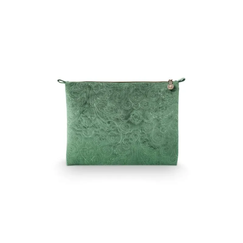 Pip Studio sametové pouzdro Velvet Quilted, zelené