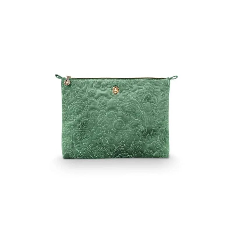 Pip Studio sametové pouzdro Velvet Quilted, zelené