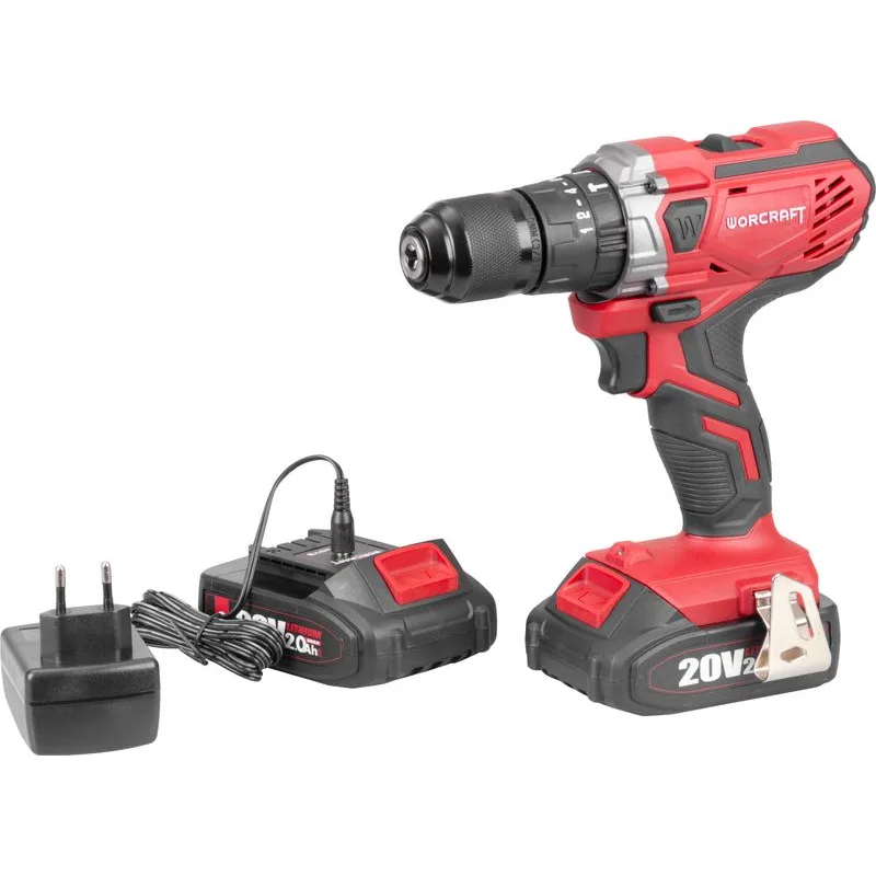 Skrutkovač Worcraft CHD-S20LiWB ShareSYS, 20V, 2x Li-ion 2.0 Ah, bezuhlíkový, SET v kufri