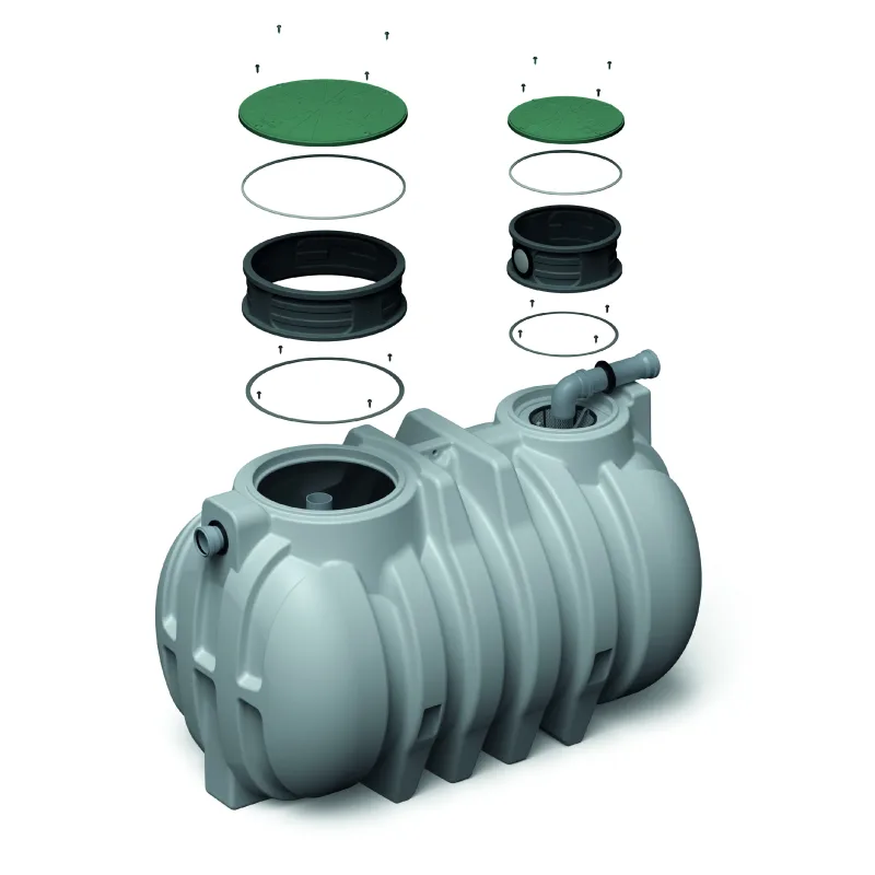 Prosperplast s.r.o. Podzemná plastová nádrž Unground Tank R-1000 (1000 litrov) monolit na dažďovú vodu čierna