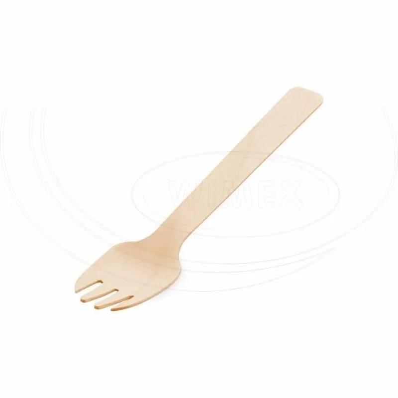 Vidlička na moučník ze dřeva 10,5 cm [100 ks] (66761)