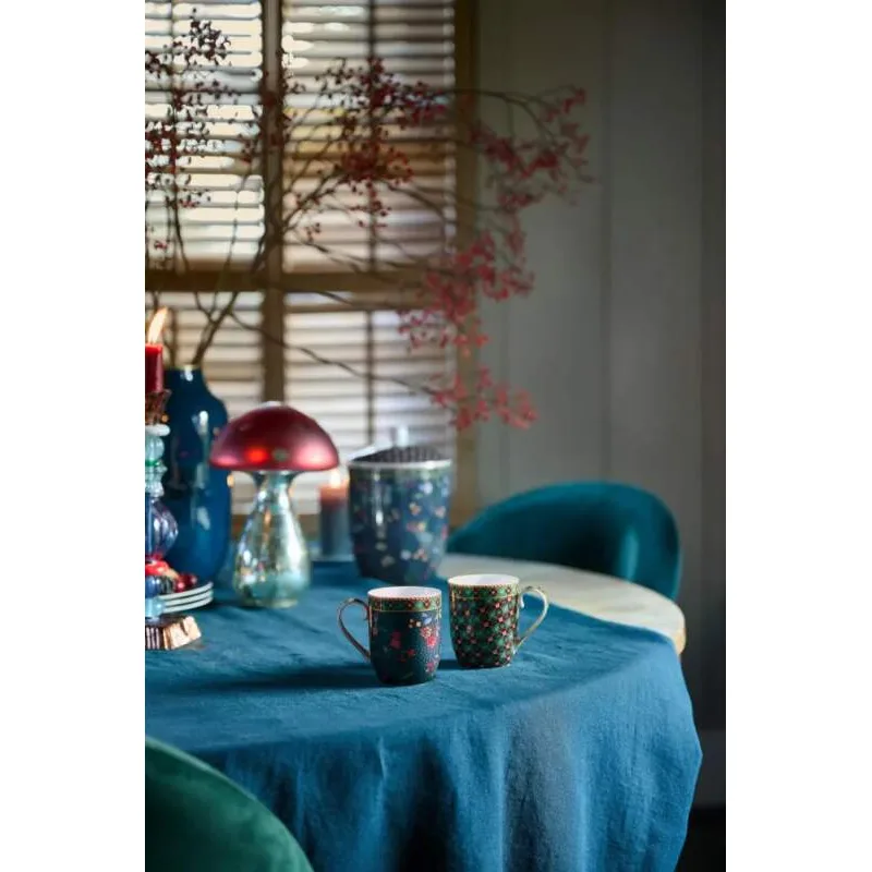 Pip Studio Berry Blues sada 2ks hrnků 180ml, modrá