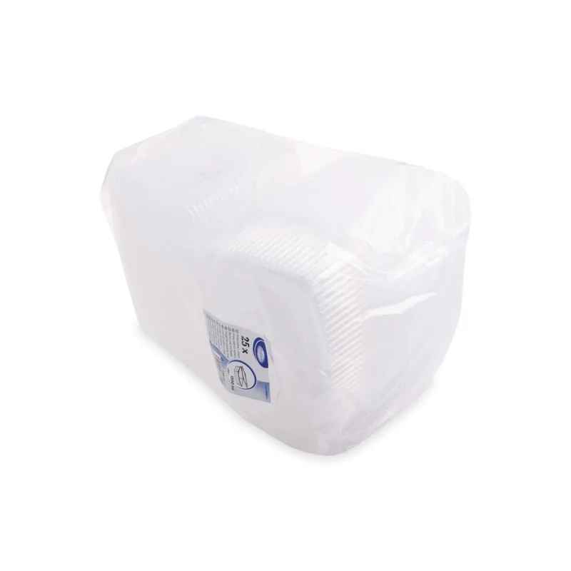 Miska oválná průhledná s víčkem 1500 ml (PP) [25 ks] (73815)