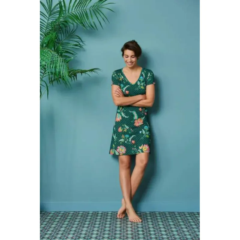 Pip Studio Djoy noční košile Jambo Jasmin, zelená