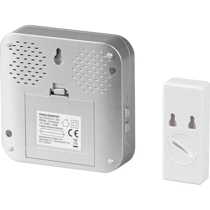Domový zvonček MagicHome Intelligent4 – bezdrôtový, LED, IP44, 30 melódií