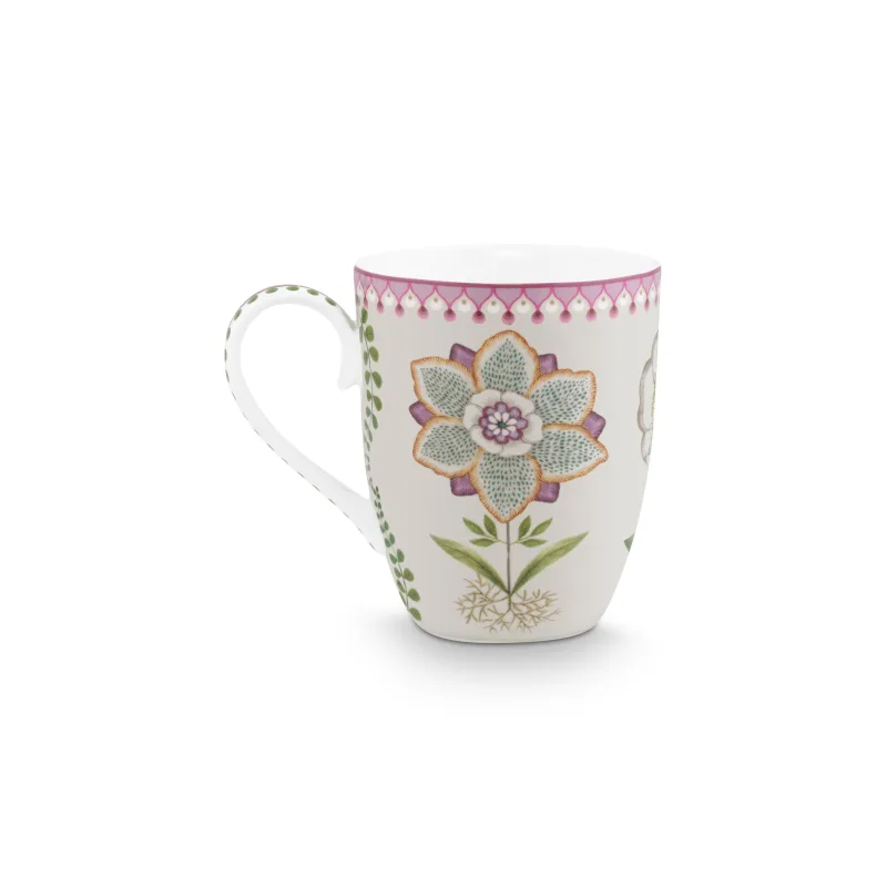 Pip Studio Lily & Lotus sada 2 hrnků 350ml, lila