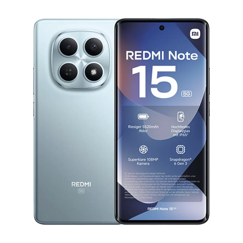 Xiaomi Redmi Note 15 5G Dual Sim 8GB RAM 256GB - Blue