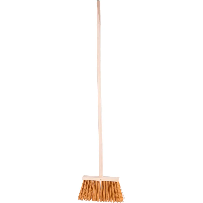 Metla Geco Indust Brown WH, 250 mm, priemyselná, hnedá, s násadou 1200 mm